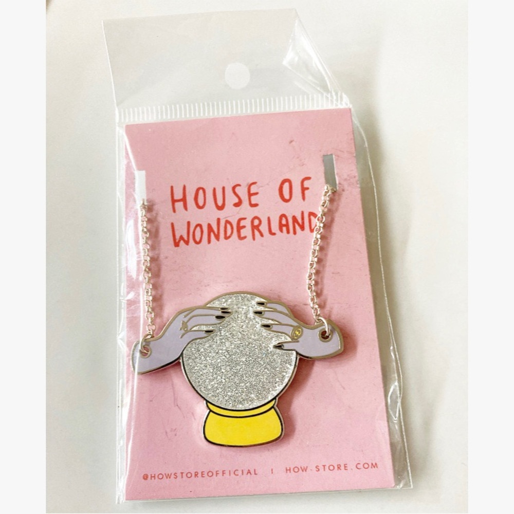 HoW Enamel Crystal Ball Necklace